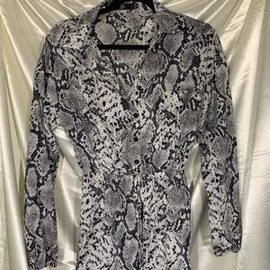 Snake print dress